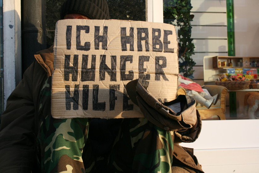 Obdachloser in Hamburg